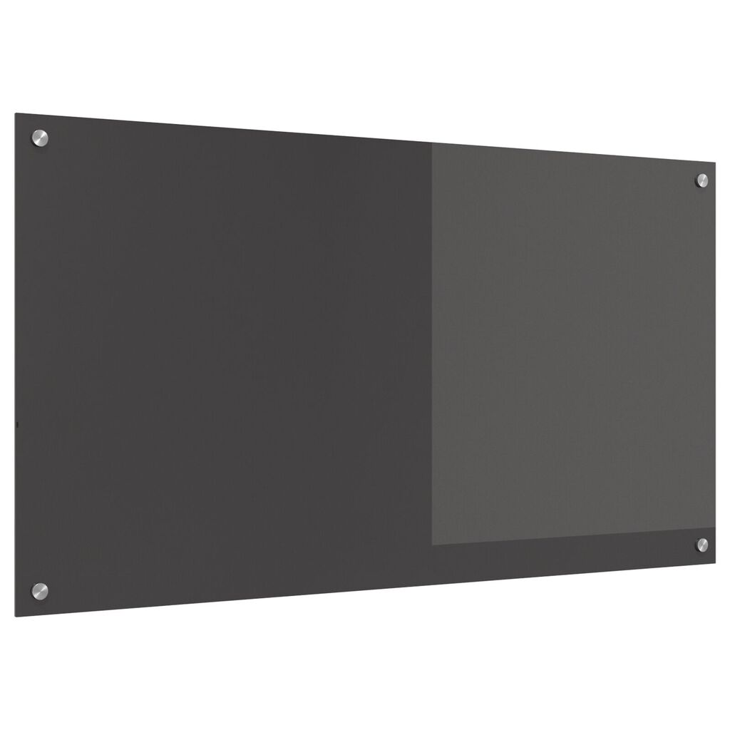 vidaXL Πλακάκι Κουζίνας Σκούρο γκρι 110x60x0,6 εκ. Σκληρυμένο Γυαλί