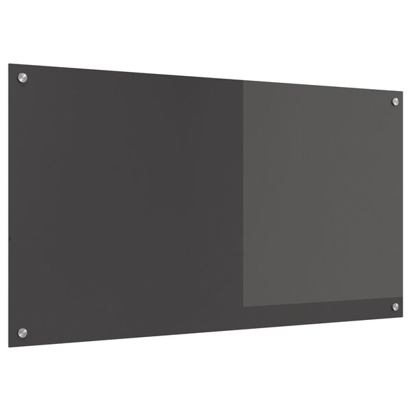 vidaXL Πλακάκι Κουζίνας Σκούρο γκρι 110x60x0,6 εκ. Σκληρυμένο Γυαλί