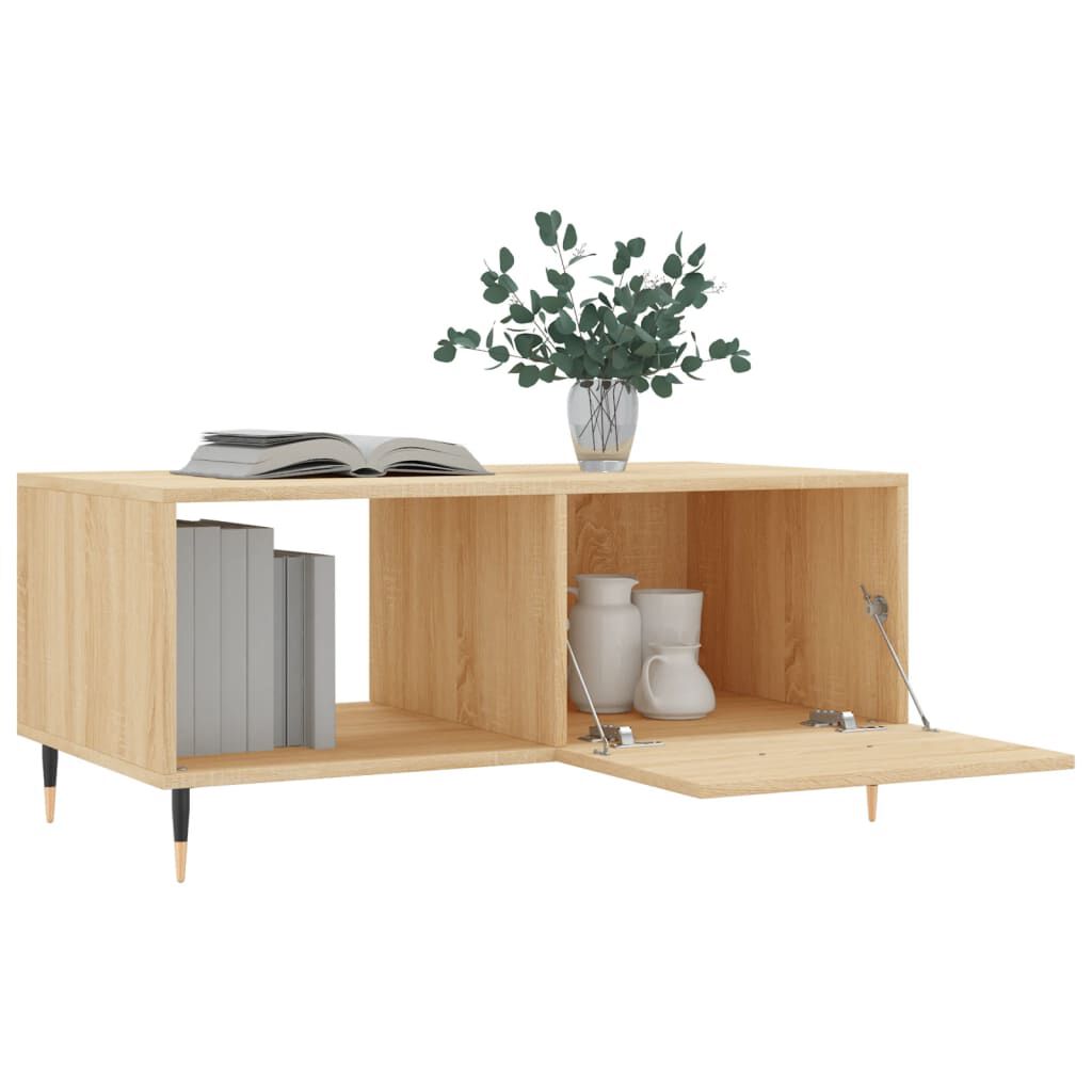 vidaXL Τραπεζάκι Σαλονιού Sonoma Δρυς 90x50x40 εκ. Επεξεργασμένο Ξύλο