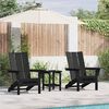 vidaXL Έπιπλα Χαλάρωσης Κήπου 2 pcs Μαύρο 74.5 x 80.5 x 90 εκ.