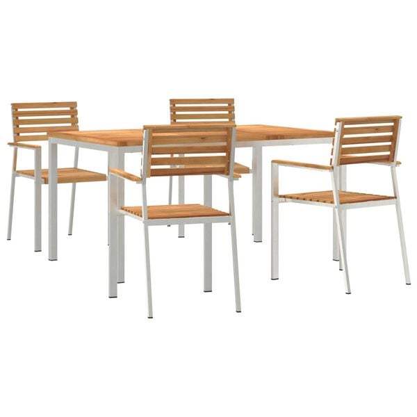 vidaXL Σετ τραπεζαρίας κήπου 5 pcs