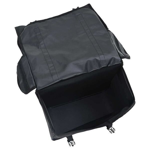 vidaXL Μαύρη Διπλή Τσάντα Ποδηλάτου 48 L