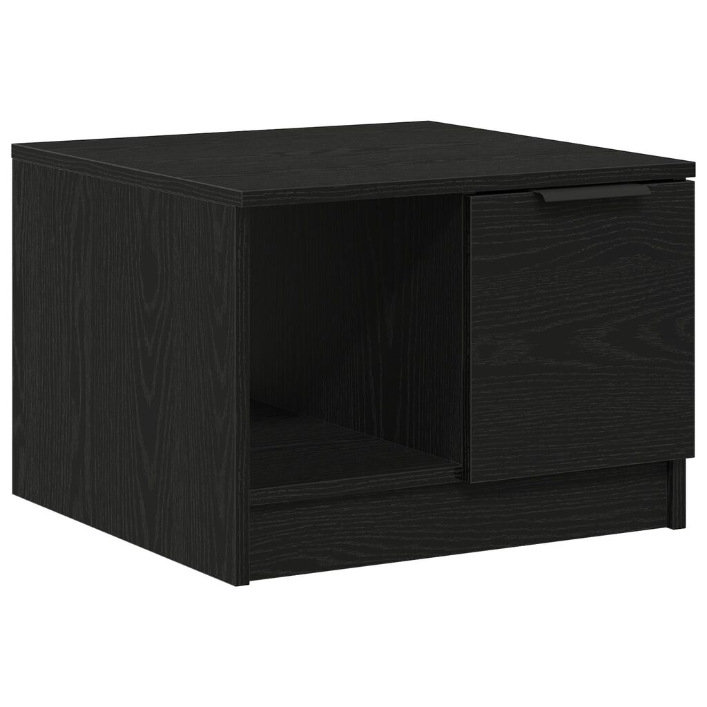 vidaXL Τραπέζι καφέ Μαύρο Δρυς 50x50x36 εκ Επεξεργασμένου Ξύλου