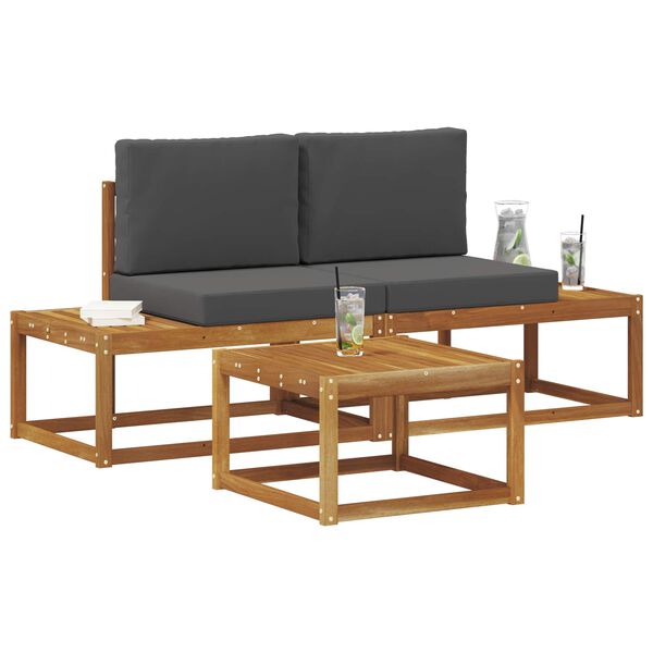 vidaXL &Sigma;&epsilon;&iota;&rho;ά &Kappa;&alpha;&nu;&alpha;&pi;έ &Epsilon;&xi;&omega;&tau;&epsilon;&rho;&iota;&kappa;&omicron;ύ &mu;&epsilon; &mu;&alpha;&xi;&iota;&lambda;ά&rho;&iota; 3 pcs &Phi;&upsilon;&sigma;&iota;&kappa;ό