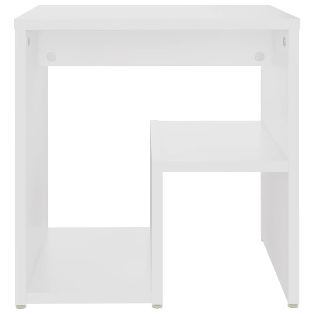 vidaXL Κομοδίνο Λευκό 40 x 30 x 40 εκ. από Επεξ. Ξύλο