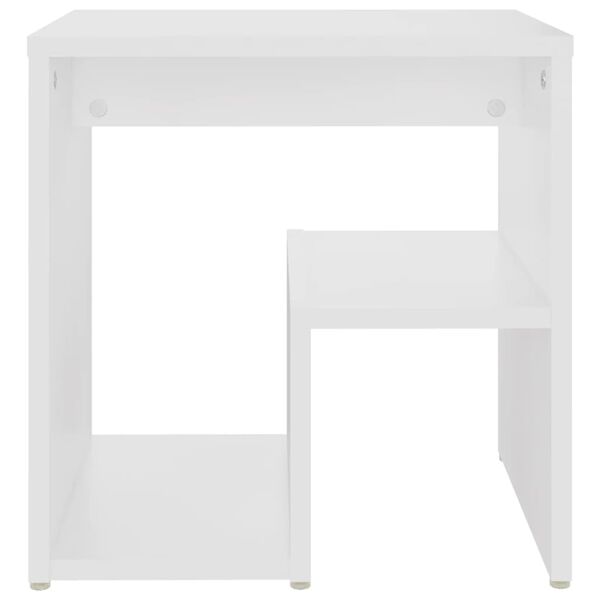 vidaXL Κομοδίνο Λευκό 40 x 30 x 40 εκ. από Επεξ. Ξύλο