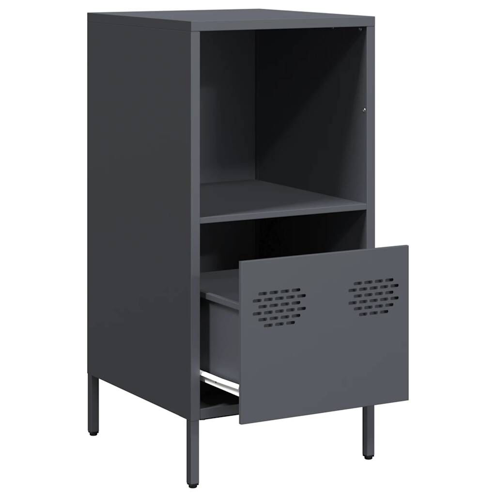 vidaXL Ντουλάπι Ανθρακί 35x39x73,5 εκ. από Χάλυβα Ψυχρής Έλασης
