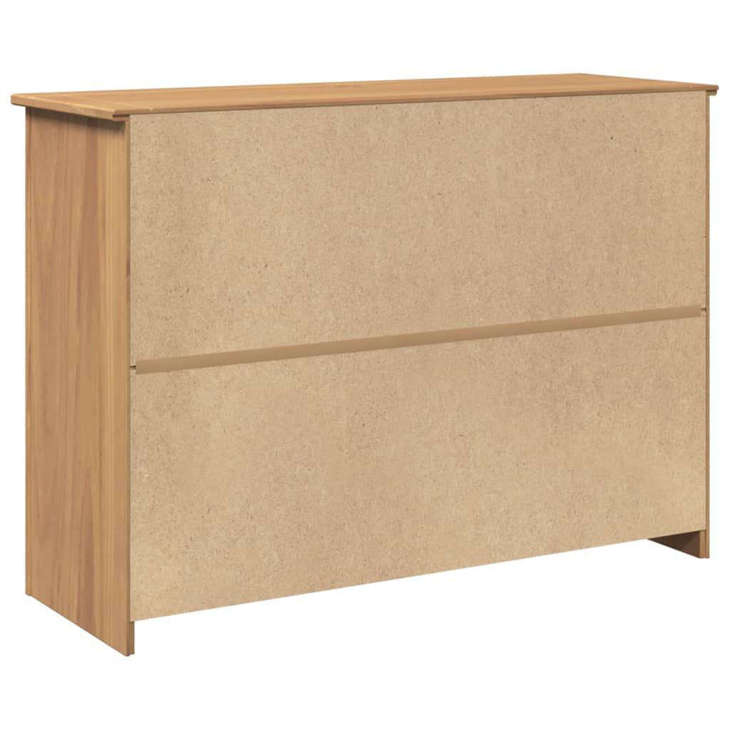 vidaXL Μπουφές με Συρτάρια Panama 112x40x80 εκ. από Μασίφ Ξύλο Πεύκου