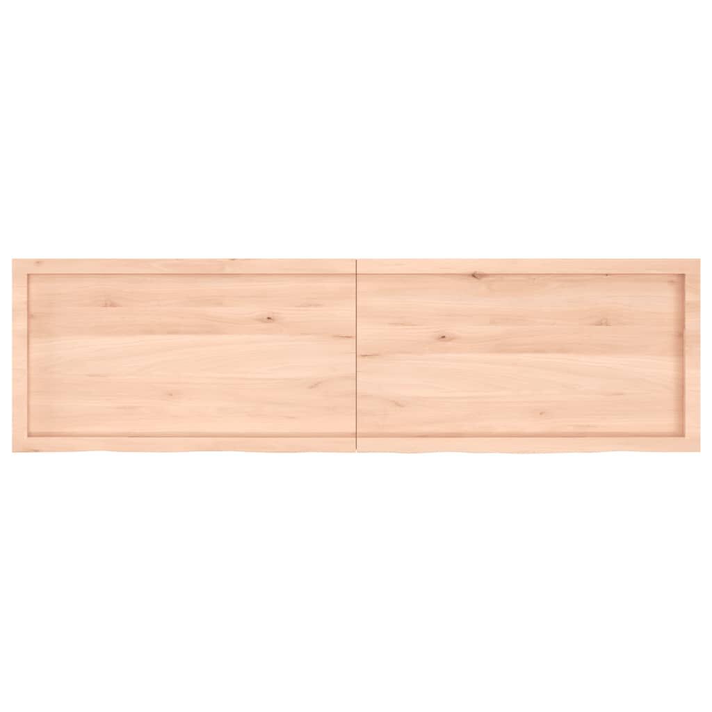 vidaXL Επιφάνεια Τραπεζιού 180x50x(2-6)εκ Ακατέργαστο Μασίφ Ξύλο Δρυός