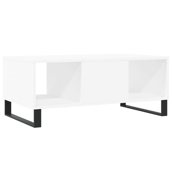 vidaXL Τραπεζάκι Σαλονιού Λευκό 90 x 50 x 36,5 εκ. Επεξεργασμένο Ξύλο