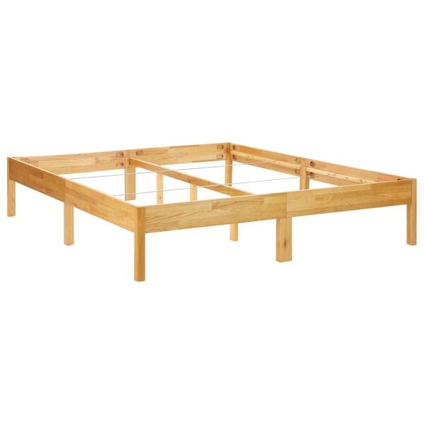 vidaXL Πλαίσιο Κρεβατιού 180 x 200 εκ. από Μασίφ Ξύλο Δρυός