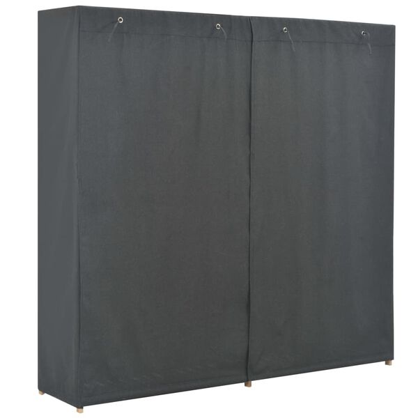 vidaXL Ντουλάπα Γκρι 173 x 40 x 170 εκ. Υφασμάτινη