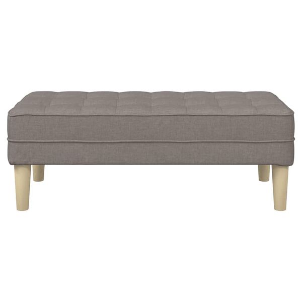 vidaXL παγκάκι Taupe 113 x 57 x 39 εκ. ύφασμα