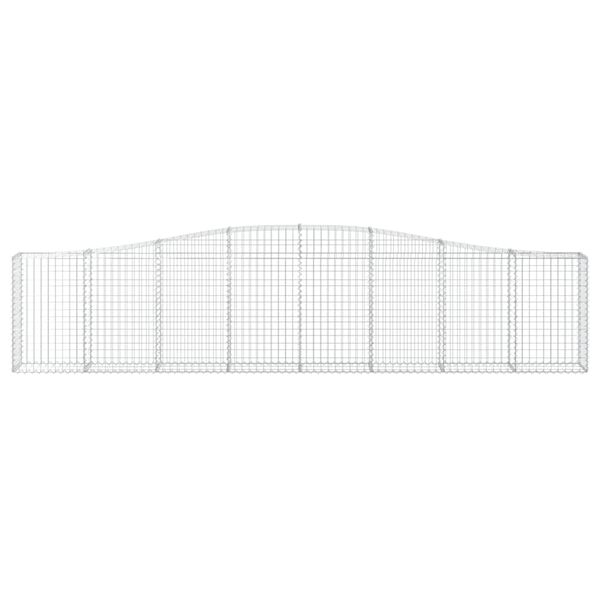 vidaXL Συρματοκιβώτια Τοξωτά 4 τεμ. 400x30x80/100 εκ. Γαλβαν. Ατσάλι