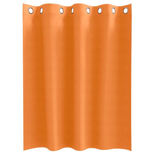 vidaXL Κουρτίνες 2 pcs Φωτεινό Πορτοκάλι 140 x 140 cm Πολυεστέρας