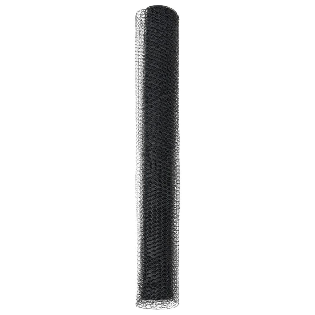 vidaXL Γκρι Εξάγωνος Φράχτης 1.4x50 μ Ατσάλι