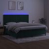 vidaXL &Kappa;&rho;&epsilon;&beta;ά&tau;&iota; Boxspring &mu;&epsilon; &Sigma;&tau;&rho;ώ&mu;&alpha; & LED &Sigma;&kappa;. &Pi;&rho;ά&sigma;&iota;&nu;&omicron; 200x200&epsilon;&kappa; &Beta;&epsilon;&lambda;&omicron;ύ&delta;&omicron;