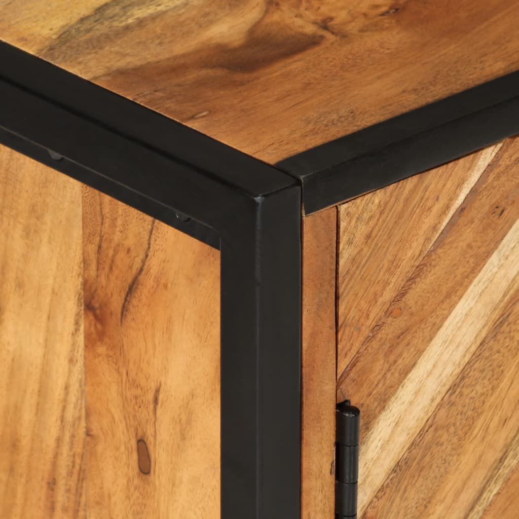 vidaXL Ντουλάπι Μπάνιου Επιτοίχιο 40x30x60 εκ. Μασίφ Ακακία/Σίδερο