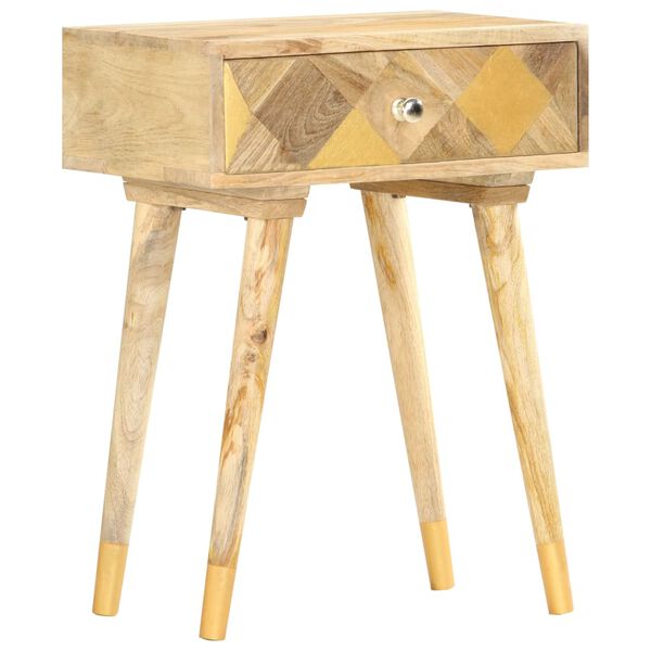 vidaXL Κομοδίνο 43 x 30 x 58 εκ. από Μασίφ Ξύλο Μάνγκο