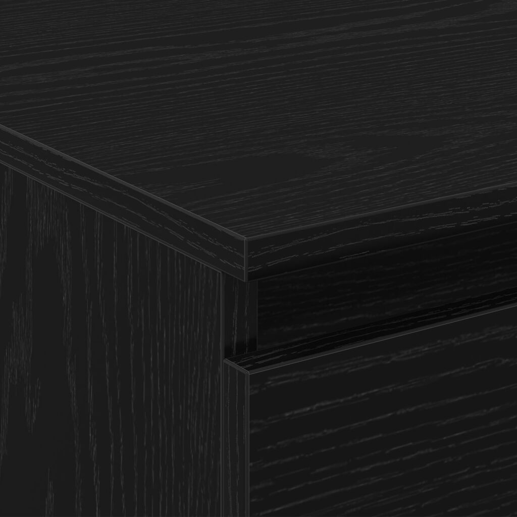 vidaXL Τραπέζι Καφέ Μαύρο Δρυς 90x50x36,5 εκ Επεξεργασμένο ξύλο