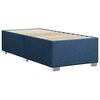 vidaXL Κρεβάτι Boxspring με Στρώμα Μπλε 90x190 εκ.Υφασμάτινο