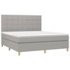 vidaXL &Kappa;&rho;&epsilon;&beta;ά&tau;&iota; Boxspring &mu;&epsilon; &Sigma;&tau;&rho;ώ&mu;&alpha; & LED &Alpha;&nu;.&Gamma;&kappa;&rho;&iota; 180x200&epsilon;&kappa;. &Upsilon;&phi;&alpha;&sigma;&mu;ά&tau;&iota;&nu;&omicron;