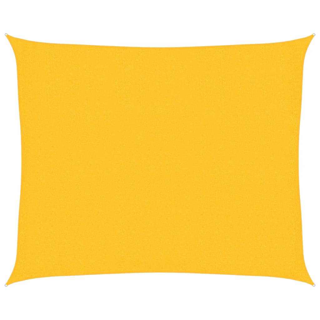 vidaXL Πανί Σκίασης Κίτρινο 2,5 x 3 μ. 160 γρ./μ² από HDPE