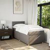 vidaXL &Kappa;&rho;&epsilon;&beta;ά&tau;&iota; Boxspring &mu;&epsilon; &Sigma;&tau;&rho;ώ&mu;&alpha; Taupe 80x200 &epsilon;&kappa;. &Upsilon;&phi;&alpha;&sigma;&mu;ά&tau;&iota;&nu;&omicron;