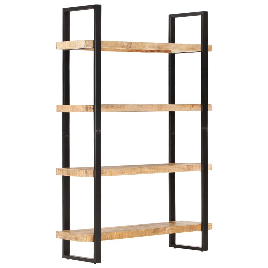 vidaXL Βιβλιοθήκη με 4 Επίπεδα 120x40x180 εκ. Ακατέργαστο Ξύλο Μάνγκο