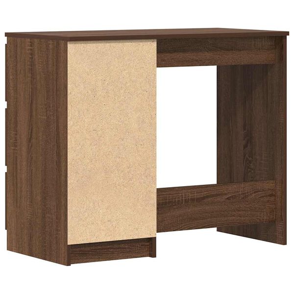 vidaXL Γραφείο Καφέ Δρυς 90 x 45 x 76 εκ. από Επεξεργασμένο Ξύλο