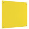 vidaXL Πίσω Πάνελ Κουζίνας 2 pcs Κίτρινο 70 x 60 cm σκληρυμένο γυαλί