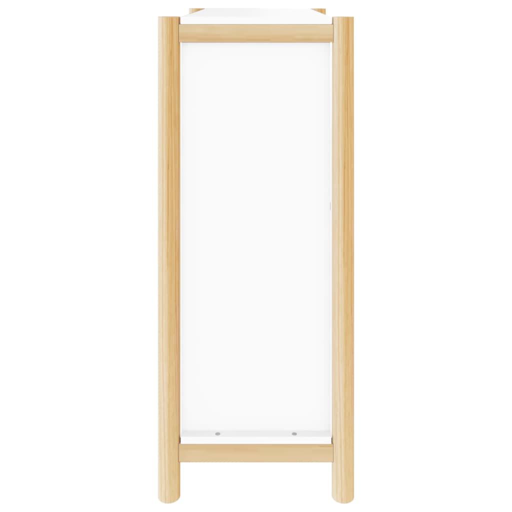 vidaXL Παπουτσοθήκη Λευκή 57,5 x 33 x 80 εκ. από Επεξεργασμένο Ξύλο