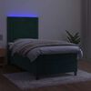 vidaXL &Kappa;&rho;&epsilon;&beta;ά&tau;&iota; Boxspring &mu;&epsilon; &Sigma;&tau;&rho;ώ&mu;&alpha; & LED &Sigma;&kappa;. &Pi;&rho;ά&sigma;&iota;&nu;&omicron; 80x200 &epsilon;&kappa; &Beta;&epsilon;&lambda;&omicron;ύ&delta;&omicron;