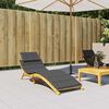 vidaXL Μαξιλάρι Ξαπλώστρας Ανθρακί 186x58x4 εκ. Ύφασμα