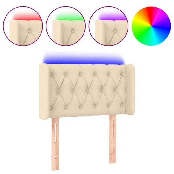 vidaXL &Kappa;&epsilon;&phi;&alpha;&lambda;ά&rho;&iota; &Kappa;&rho;&epsilon;&beta;&alpha;&tau;&iota;&omicron;ύ LED &Kappa;&rho;&epsilon;&mu; 83x16x78/88 &epsilon;&kappa;. &Upsilon;&phi;&alpha;&sigma;&mu;ά&tau;&iota;&nu;&omicron;