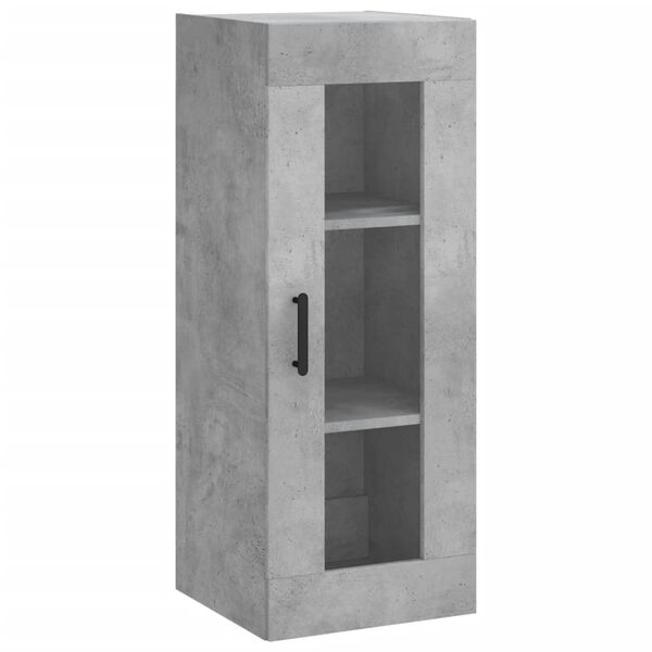 vidaXL Ντουλάπι Γκρι Σκυροδέματος 34,5x34x180 εκ. Επεξεργασμένο Ξύλο