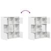 vidaXL Βιβλιοθήκη Λευκή 89x24x101,5 εκ. από Επεξεργασμένο Ξύλο
