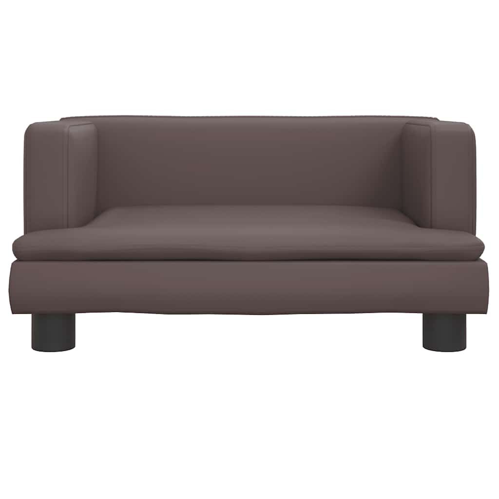 vidaXL Κρεβάτι Σκύλου Καφέ 60 x 40 x 30 εκ. από Συνθετικό Δέρμα