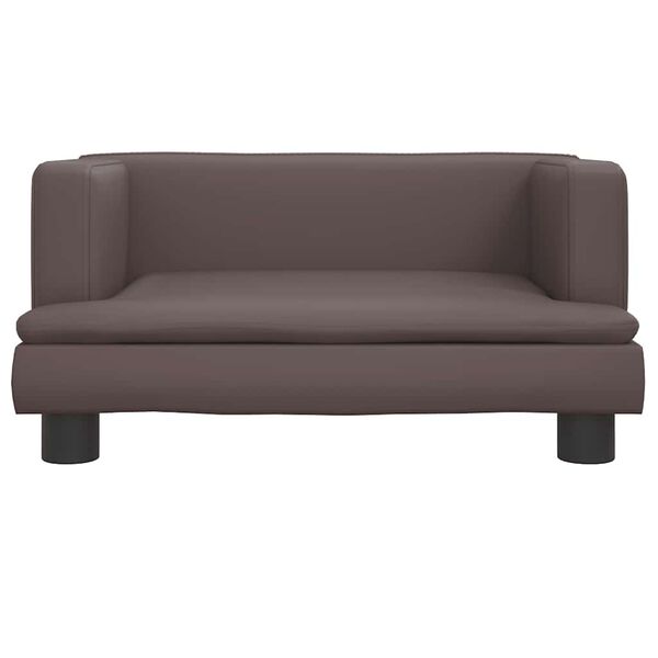 vidaXL Κρεβάτι Σκύλου Καφέ 60 x 40 x 30 εκ. από Συνθετικό Δέρμα