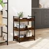 vidaXL Τρόλεϊ Κουζίνας Καπνιστή Δρυς 50x30x70 εκ. Επεξεργασμένο Ξύλο