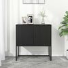 vidaXL Μπουφές Μαύρος 75 x 35 x 75 εκ. από Ατσάλι