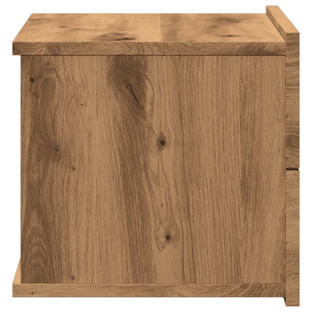 vidaXL Επιτοίχια κομοδίνα 2 τεμάχια Artisan Oak 40x32x30 cm