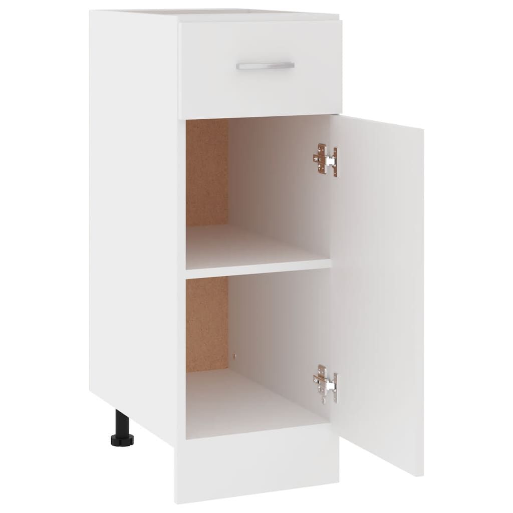 vidaXL Ντουλάπι με Συρτάρι Lyon Λευκό 30x46x81,5 εκ. Επεξ. Ξύλο
