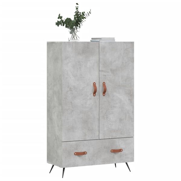 vidaXL Ντουλάπα Γκρι Σκυροδέματος 69,5 x 31 x 115 εκ. Επεξεργ. Ξύλο