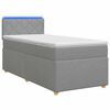 vidaXL &Kappa;&rho;&epsilon;&beta;ά&tau;&iota; Box Spring &mu;&epsilon; &Sigma;&tau;&rho;ώ&mu;&alpha; &kappa;&alpha;&iota; LED &Alpha;&nu;&omicron;&iota;&chi;&tau;ό &gamma;&kappa;&rho;&iota; 90 x 190 cm