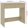 vidaXL Γραφείο Χρώμα Sonoma Δρυς 80 x 40 x 75 εκ. από Επεξ. Ξύλο