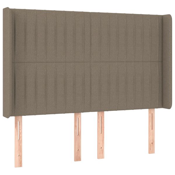 vidaXL &Kappa;&epsilon;&phi;&alpha;&lambda;ά&rho;&iota; &mu;&epsilon; &Pi;&tau;&epsilon;&rho;ύ&gamma;&iota;&alpha; Taupe 147x16x118/128 &epsilon;&kappa;. &Upsilon;&phi;&alpha;&sigma;&mu;ά&tau;&iota;&nu;&omicron;