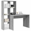 vidaXL Γραφείο Γκρι sonoma 138.5 x 55 x 143 εκ Επεξεργασμένο ξύλο