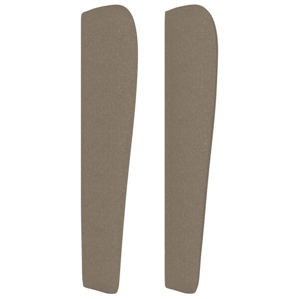 vidaXL Κεφαλάρι με Πτερύγια Taupe 163x23x118/128 εκ. Υφασμάτινο