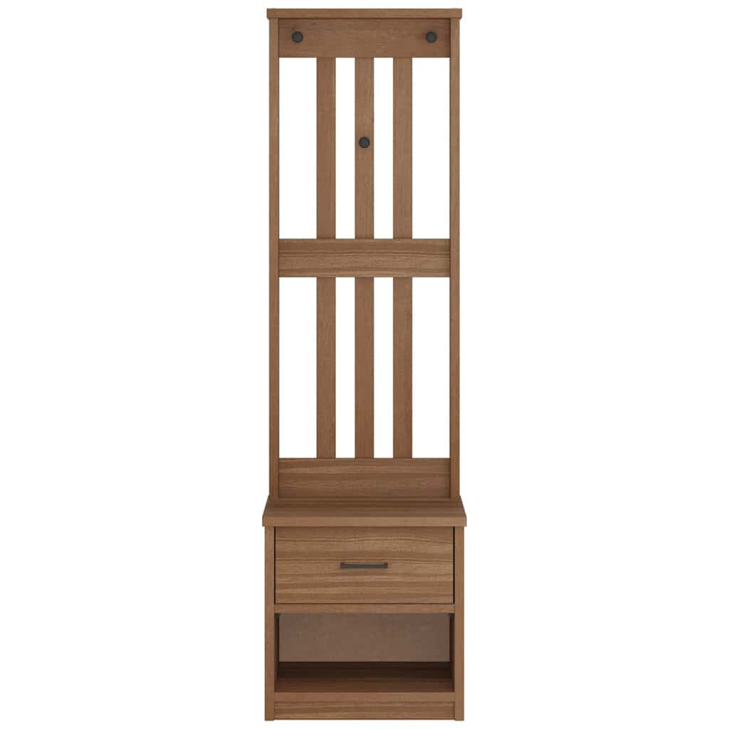 vidaXL Δέντρο χωλ "SANDENS" 45x40x159,5 εκ.Πεύκο μασίφ ξύλο